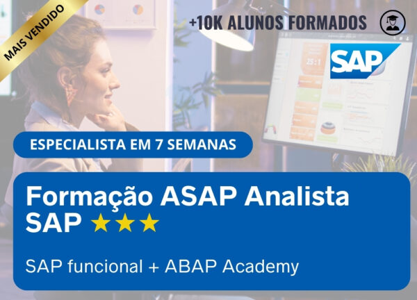 Formação ASAP Analista SAP (Sap funcional + ABAP Academy)